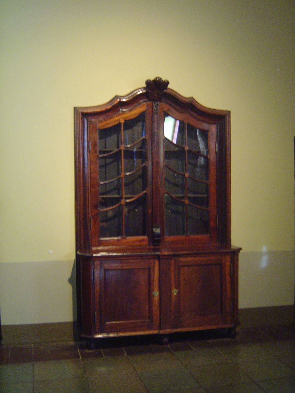 A built-in cabinet.