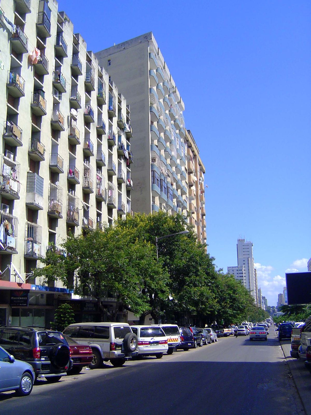 Residential highrises.