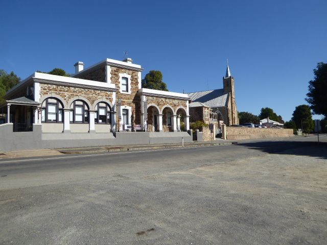 Here's the Burra Regional Art Gallery, formerly the Burra Telegraph and Post Office. That church yonder?