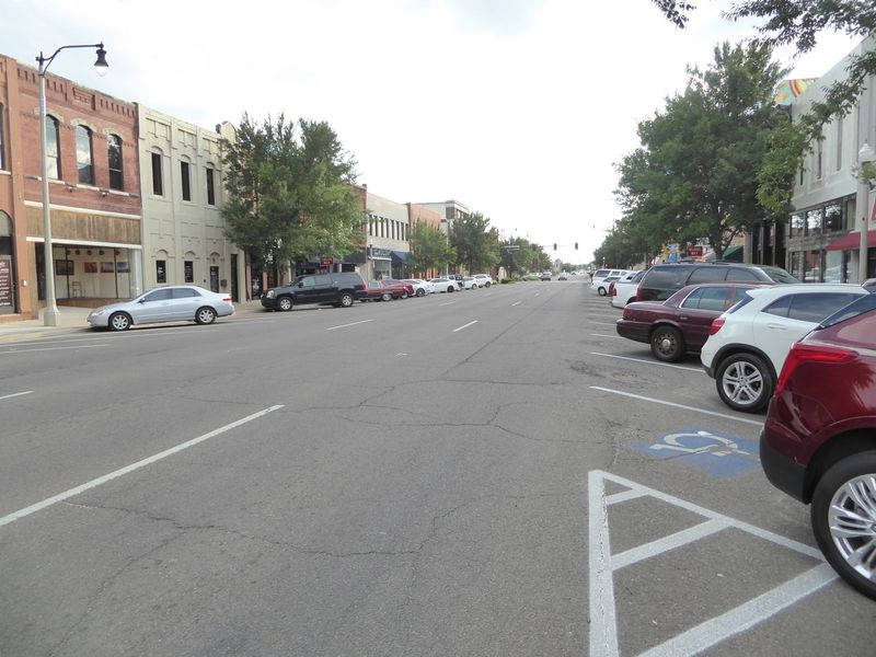 A lot of work has gone into improving Main Street, but on a summer afternoon things are pretty quiet.