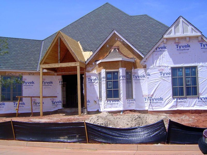 Luxury villa under construction.