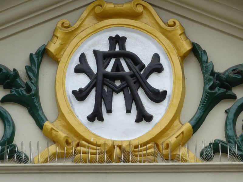 The station bears the logo of the Western Australian Railway. whose short line from Fremantle opened in 1881. Work on the station began a fe