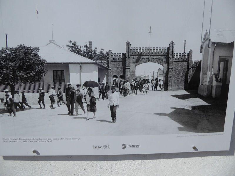 The museum has many historic photos, including this one of the entrance, presumably showing people leaving work.
