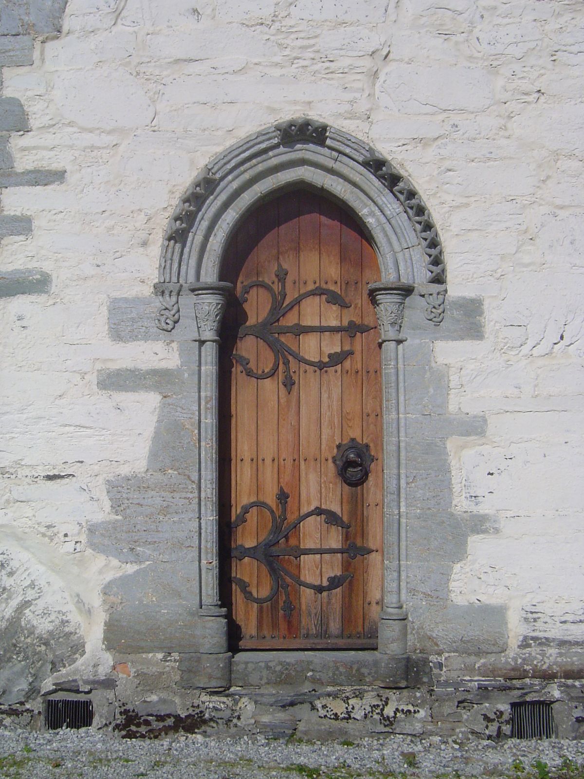The church has been much modified over the centuries, but parts are old.