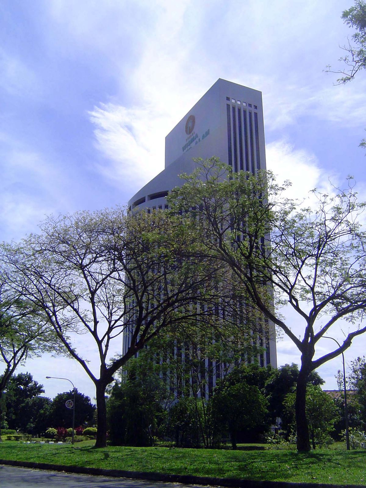 The Wisma Sumber Alam, housing the ministry of Public Utilities and the Forest Department.