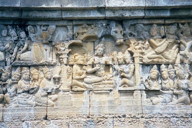 Assuming that Gautama Buddha is not a person but only a vehicle for the return to earth of the Buddha, the Lalitavistara begins with him in 