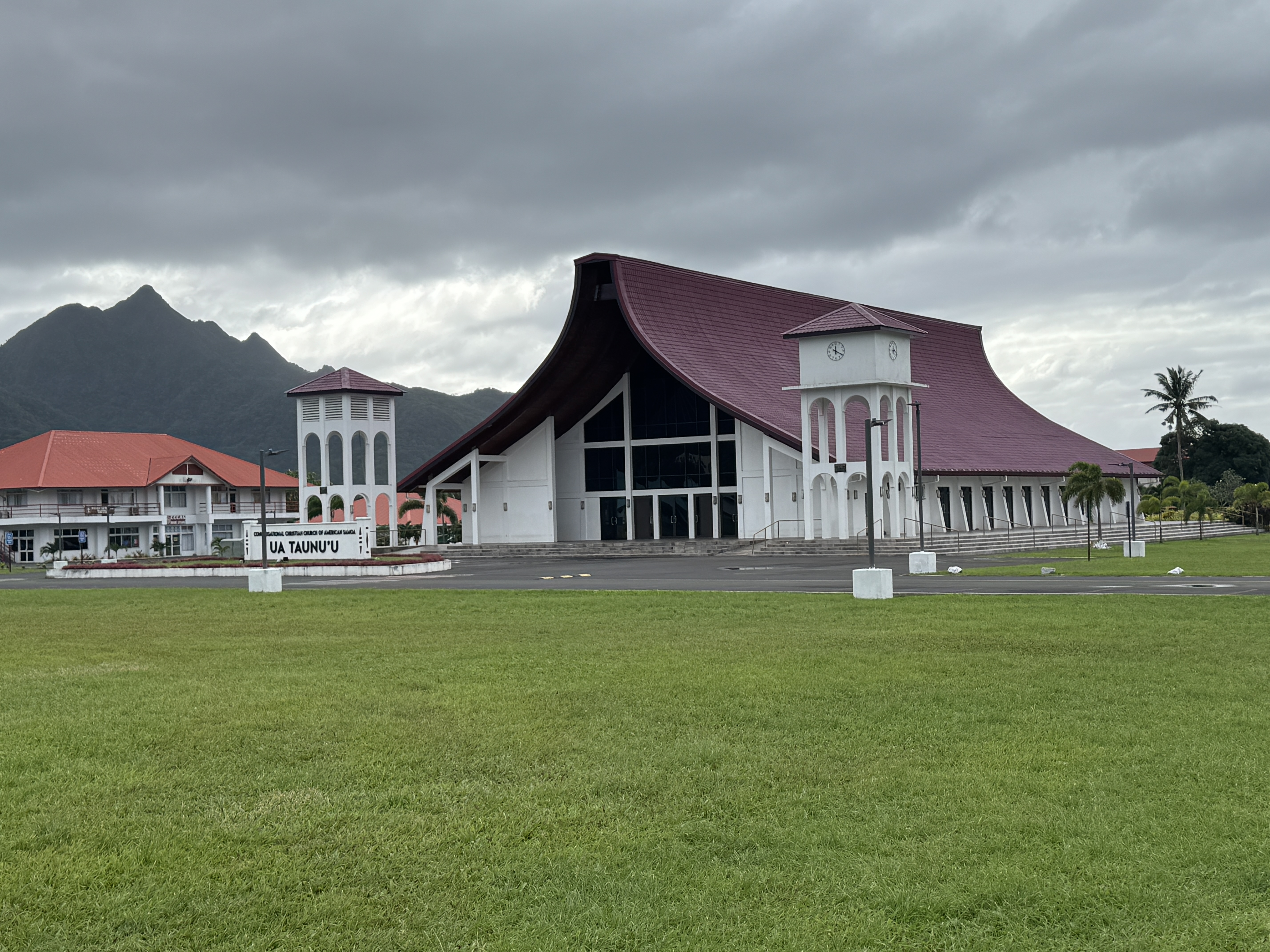 Both here and in Samoa proper, Samoans are seriously religious.  Here's a Congregational Christian Church of Samoa, the church established i