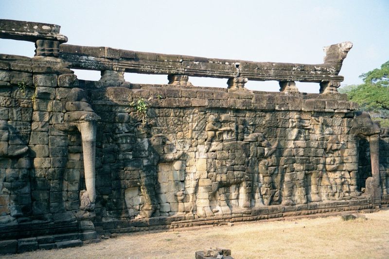 There isn't anything left of the royal palace itself, despite the fact that it covered about 30 acres within a rectangle measuring about 250
