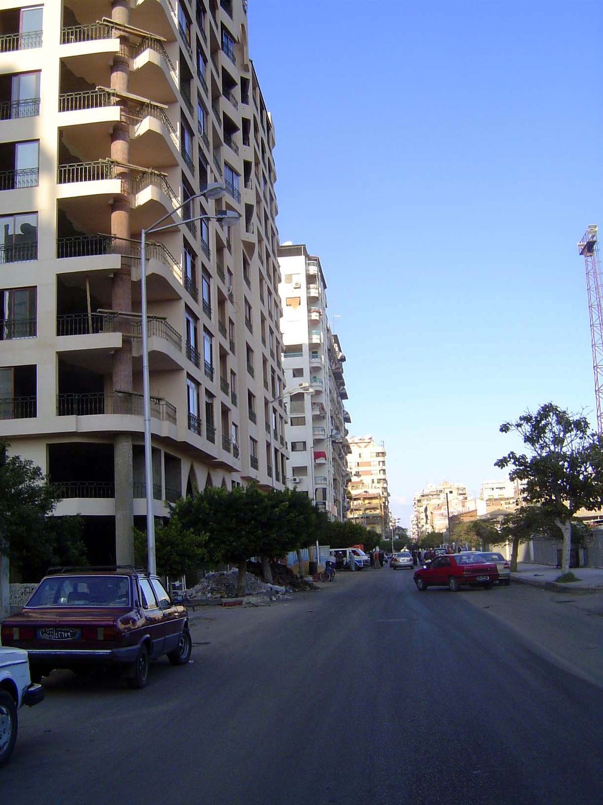 Modern housing in a city that has grown to 500,000.