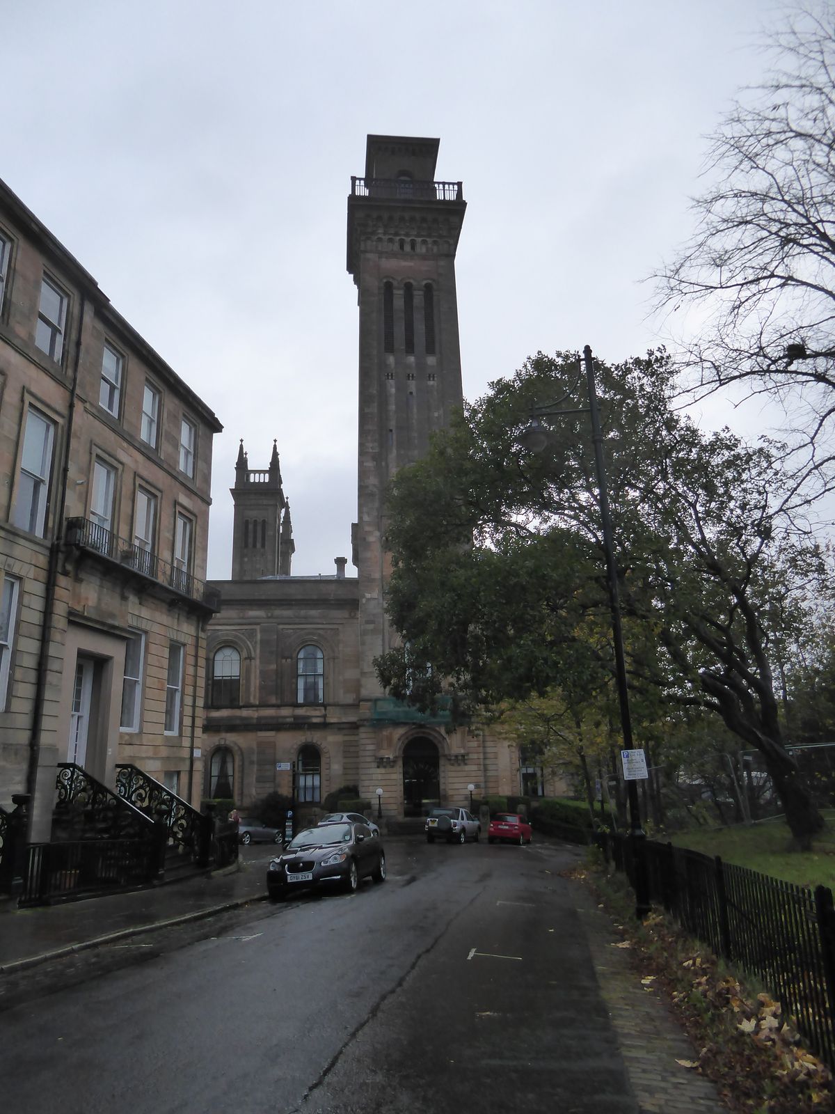 Churches were provided, though the affluent have still turned godless. This was the Free Church College, completed in 1857 to a design resem