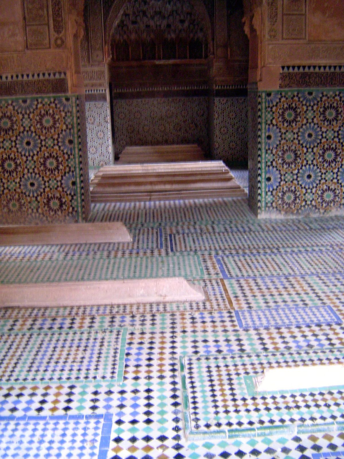Zillij applied like carpets.