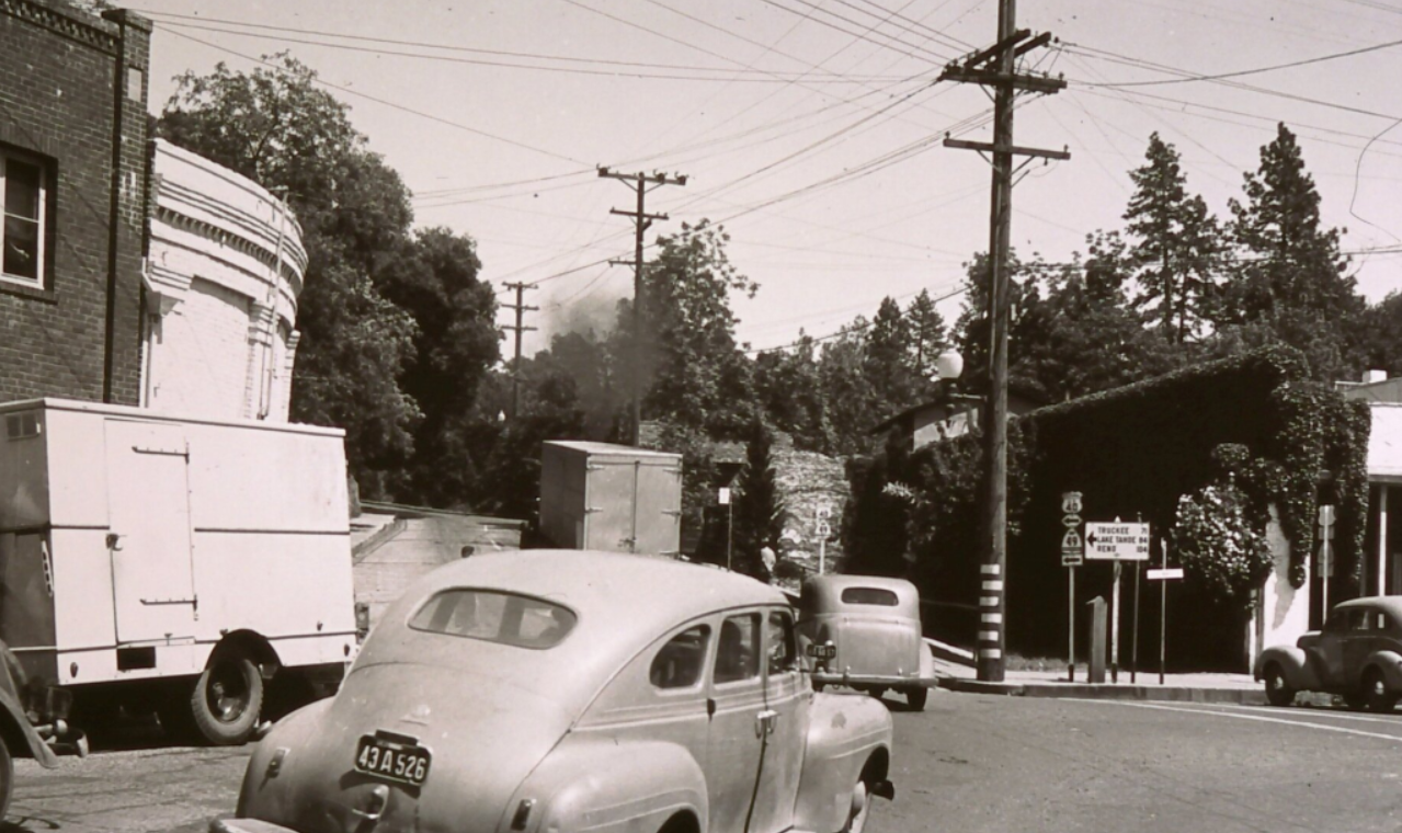 Same corner again, showing traffic headed east before four-laned U.S. 40 opened.

https://www.reddit.com/r/OldPhotosInRealLife/comments/1ad2