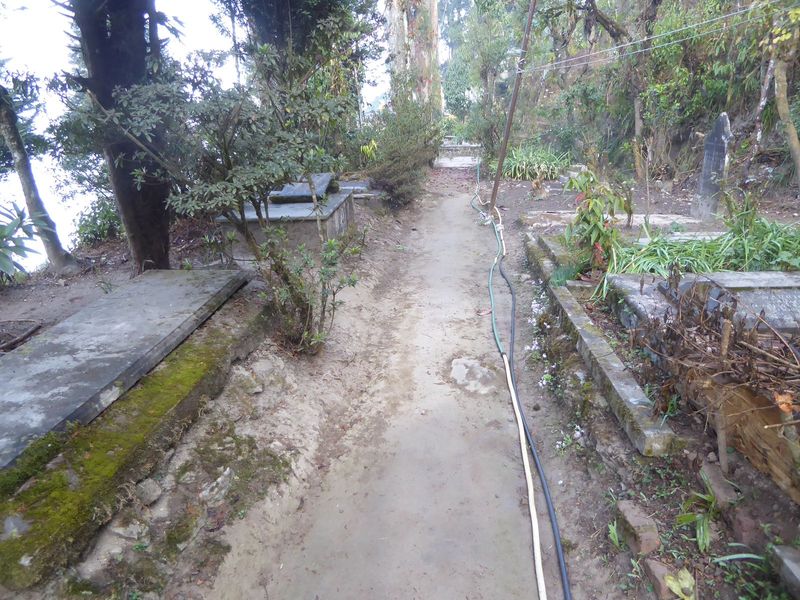 As you'd expect, it's built on terraces cut into the slopes.
