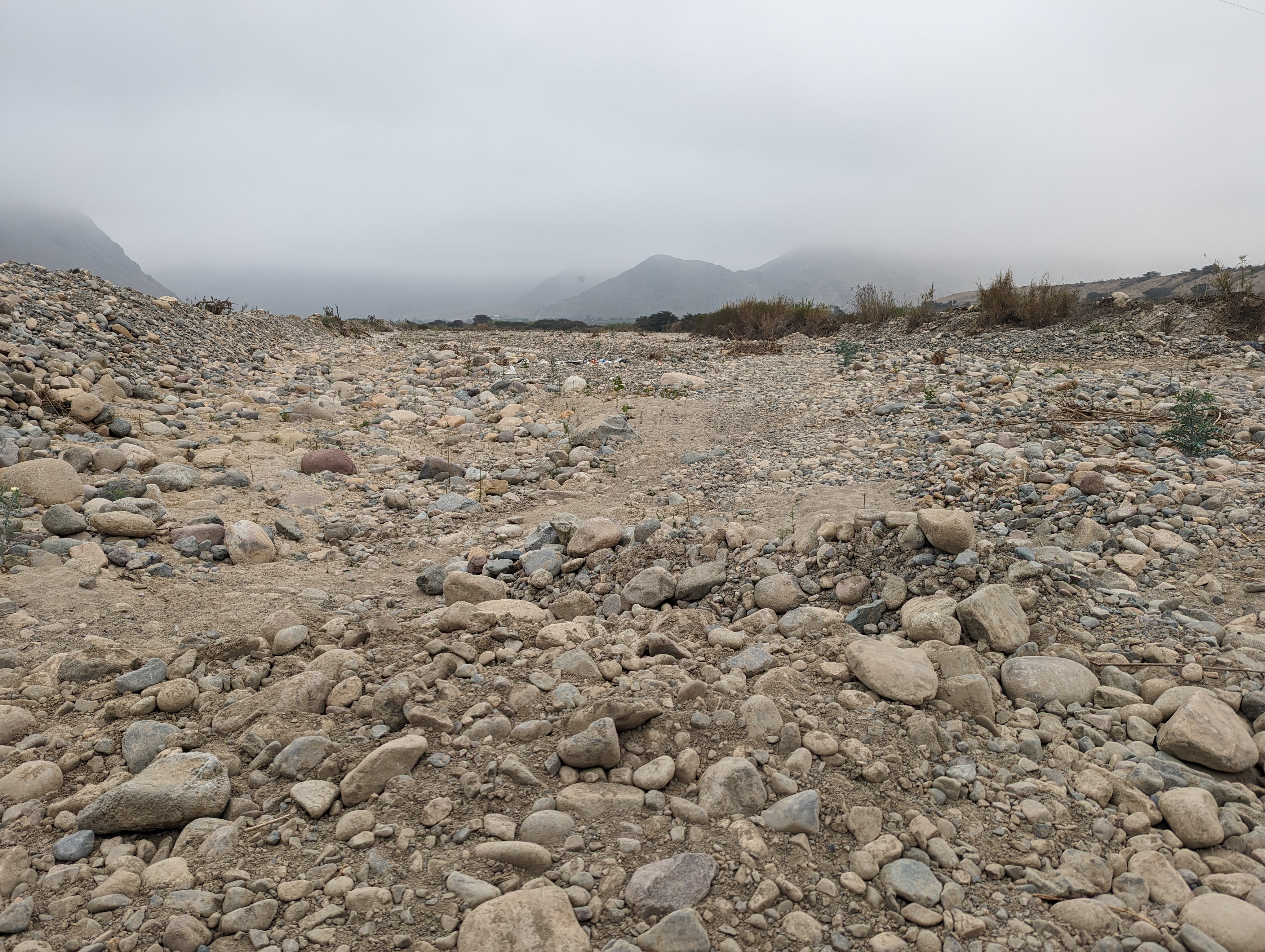 We've jumped a hundred miles to the Supe River, just about dry in August.