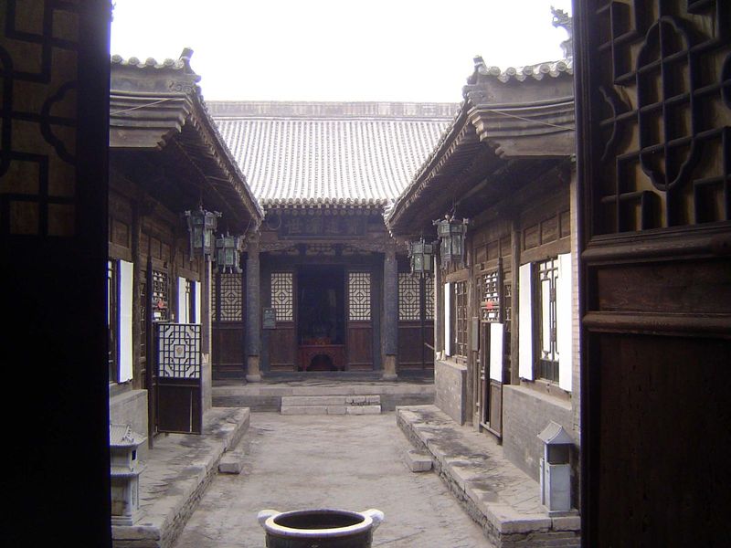 The view from the principal rooms across the courtyard.