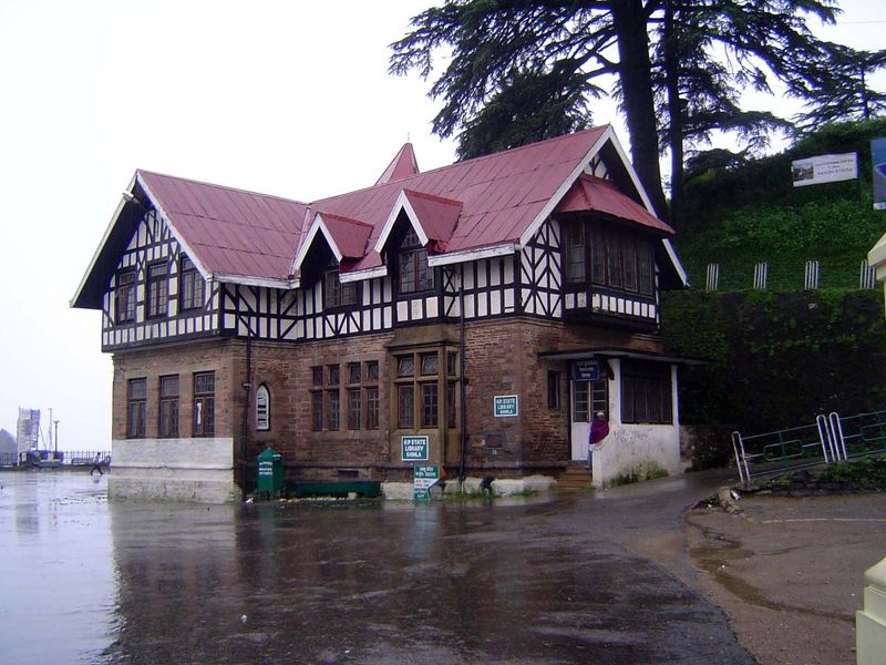 The town library, at the east end of the ridge. Its collections are depleted of historic material.