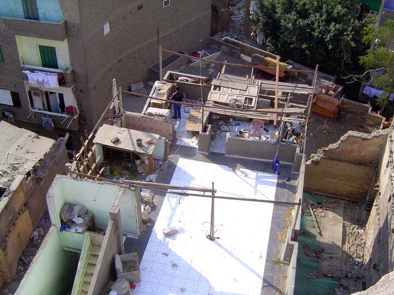 In warm weather, you can't beat the roof.