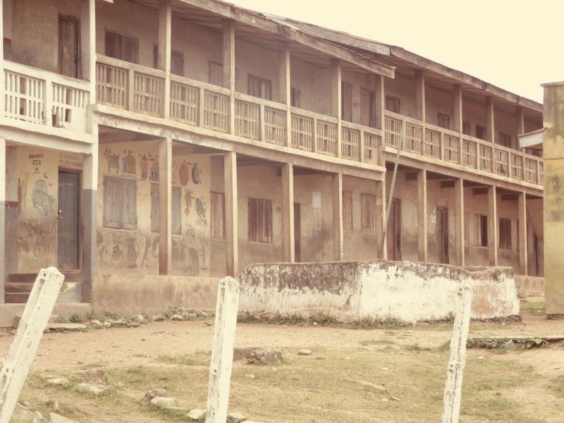 Adjoining school grounds.