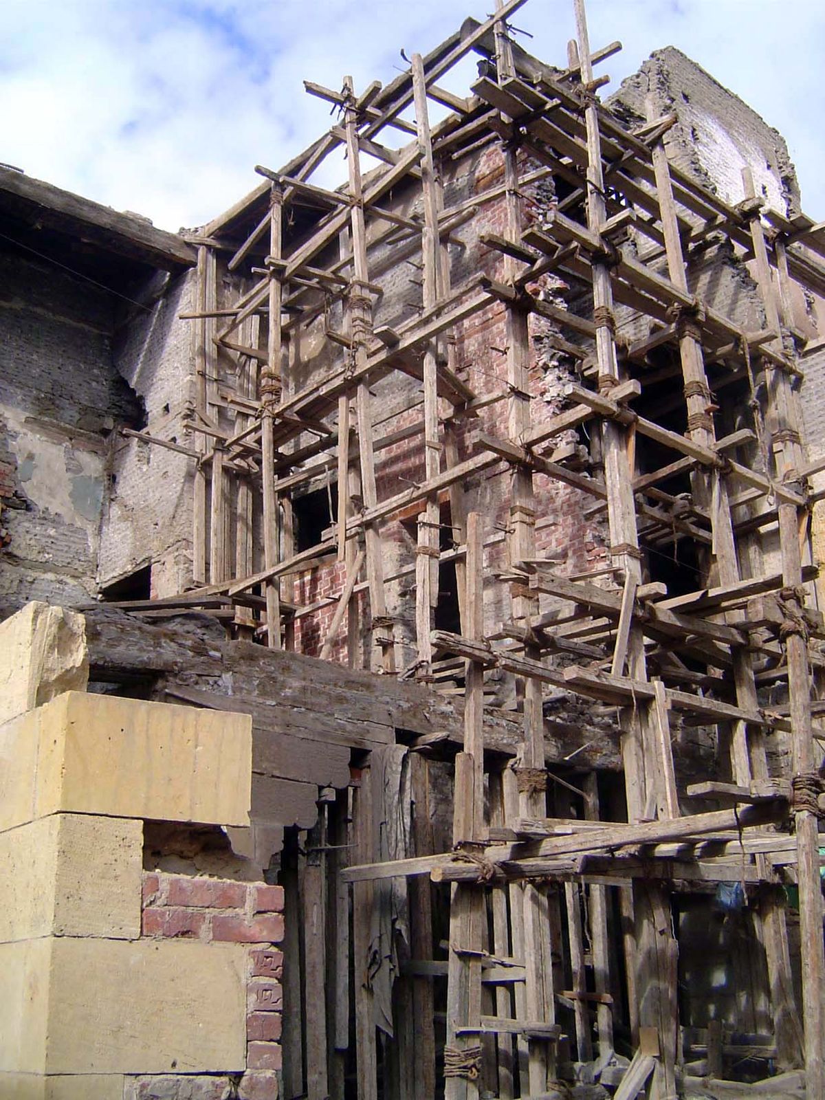 Sad to say, there's nothing up there except a reconstructed facade.