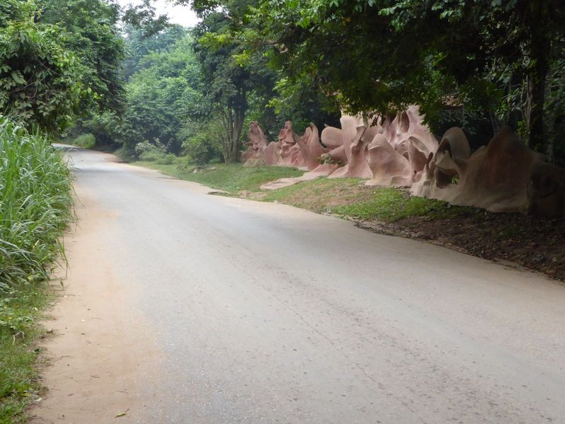 A road through the forest followed. Try that road and you'll see that something else was arriving in Oshogbo besides suspension-bridge progr