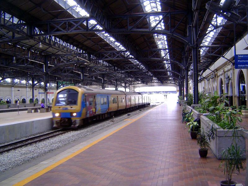 The station is a shadow of its former self, now that most trains are routed through the new KL Sentral.