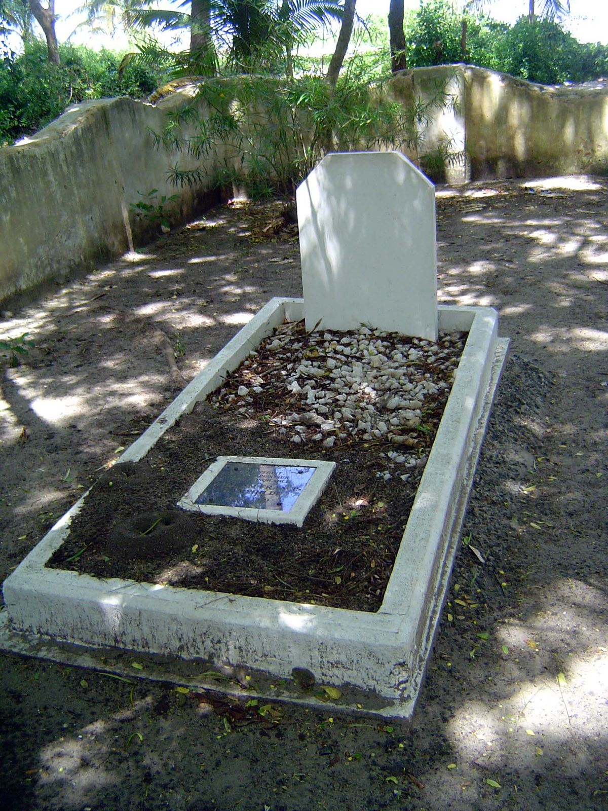 There's one very unusual grave.