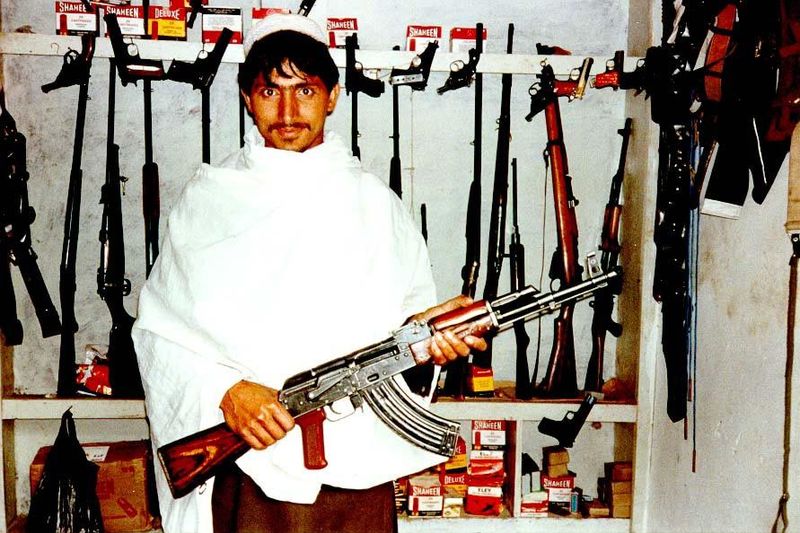 A roadside shop with weapons for every taste and budget.
