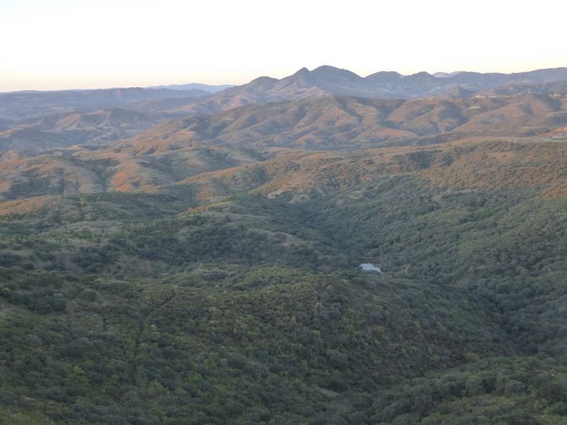 Anyway, we're here for the view east, which takes in a bit of the southern end of the Mexican Plateau or meseta.