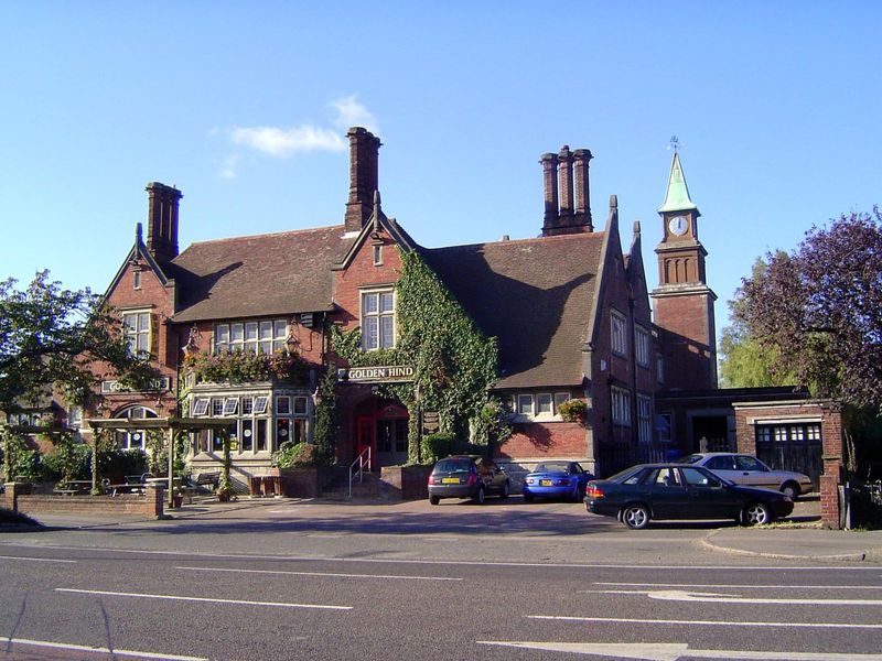 Next door, the Golden Hind pub.