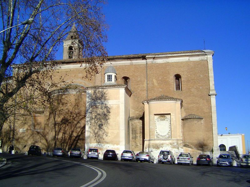One last basilica, this one S. Pietro in Montorio, on the other side of the Tiber.