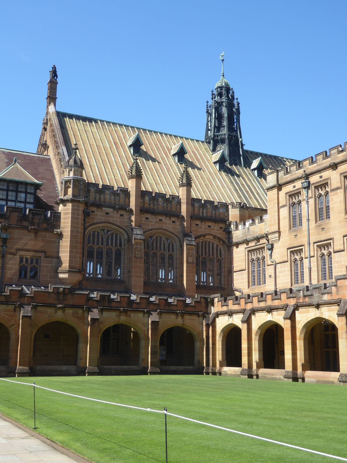View in the courtyard.