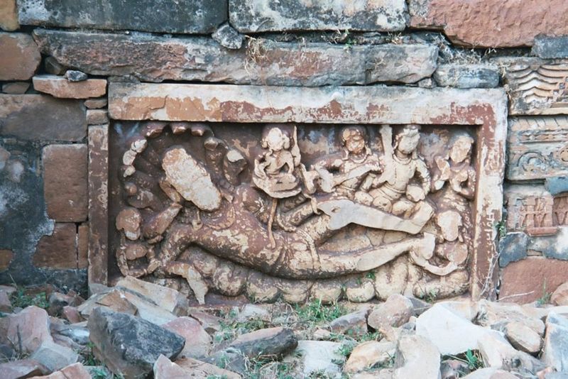 Some are benign, as this dreaming Vishnu.