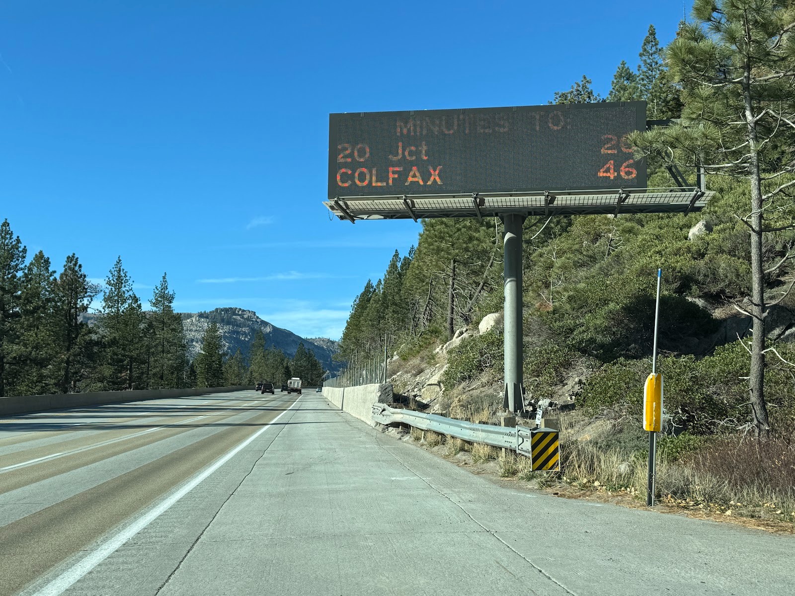Ah!  It's great that the highway engineers are helping us stay on schedule.