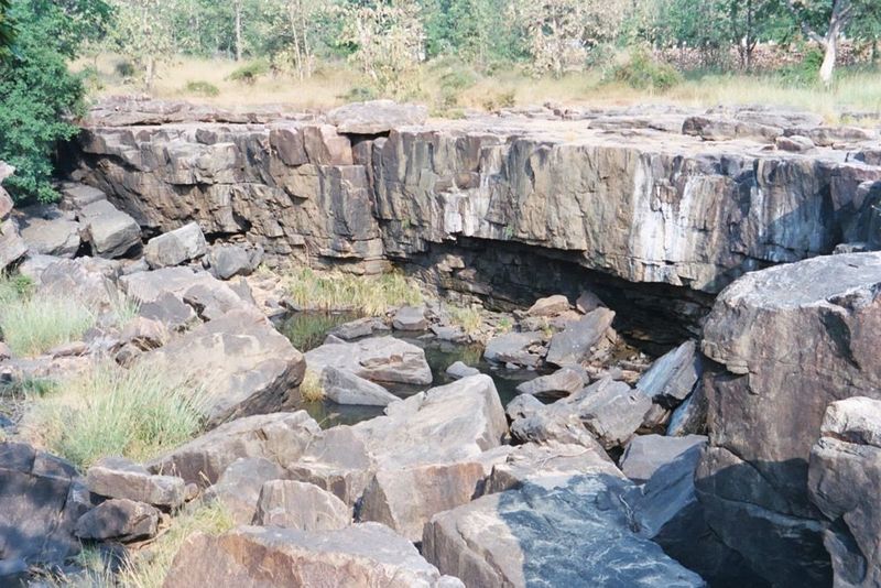 Lip of the cascade.