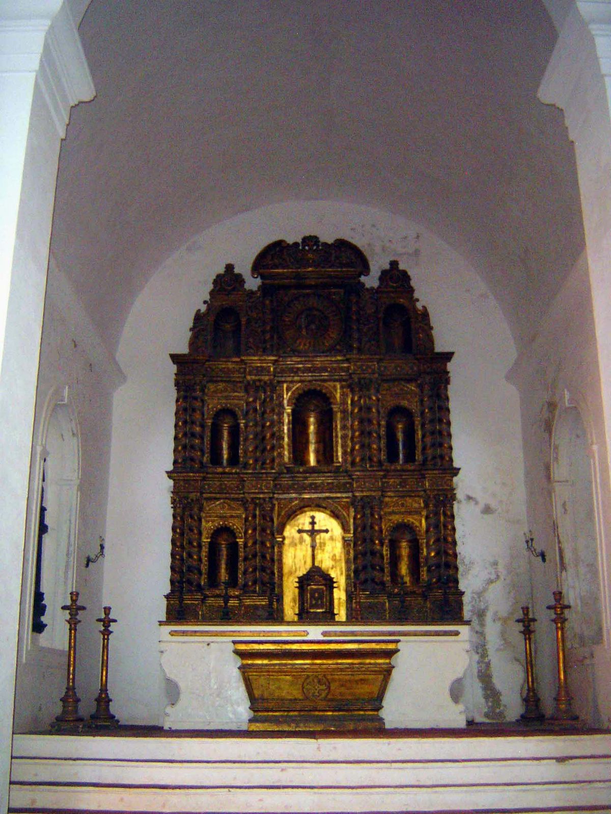 No photography is allowed inside the palace except in the adjoining church.