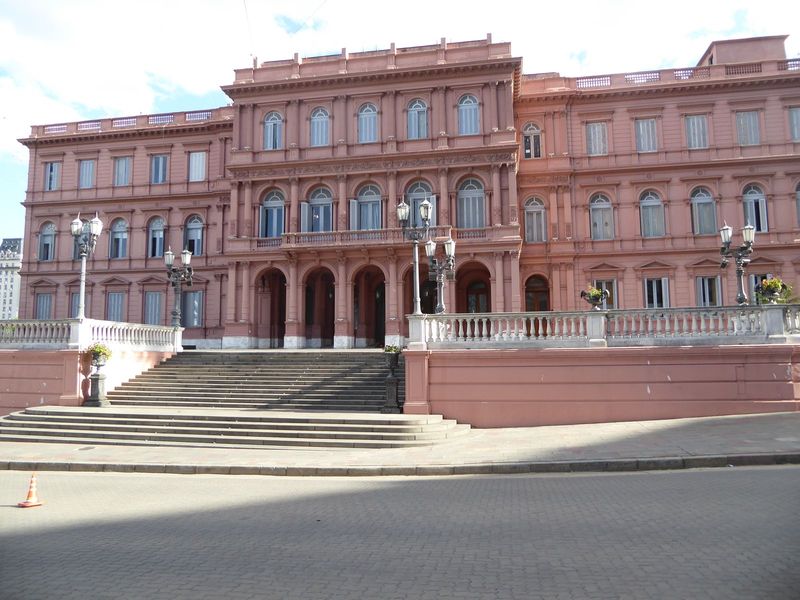 Here's the other side of the building. This was the intended front side, because it faces the river—or faced it, past tense, because an arti