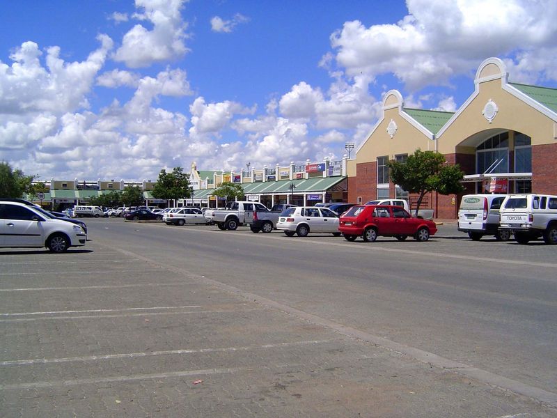 A suburban shopping center.