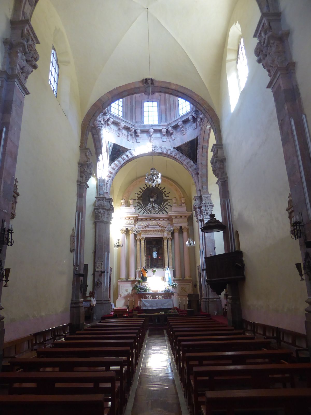 After Valenciana, the church looks austere.