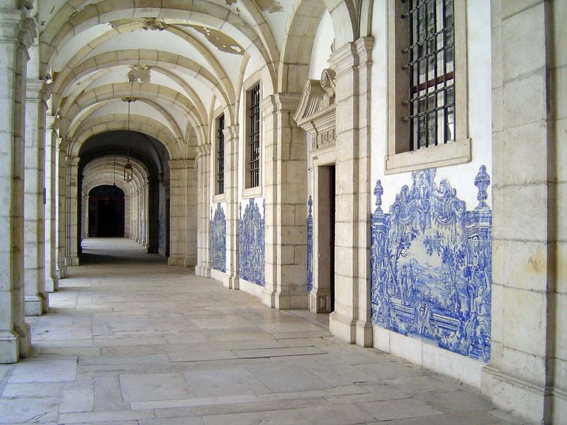 São Vicente de Fora is Lisbon's patron saint; the monastery is Augustinian and specializes in tiles, azulejos.