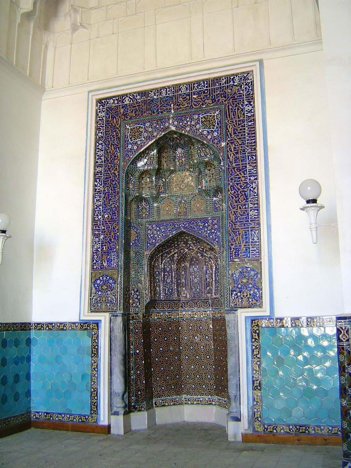 The mihrab is one of the few bits of surviving color.