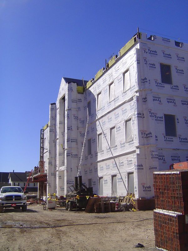 The building set no trend, either, with the campus reverting to its neogothic habit. Under construction in 2010: this is a steel-frame build