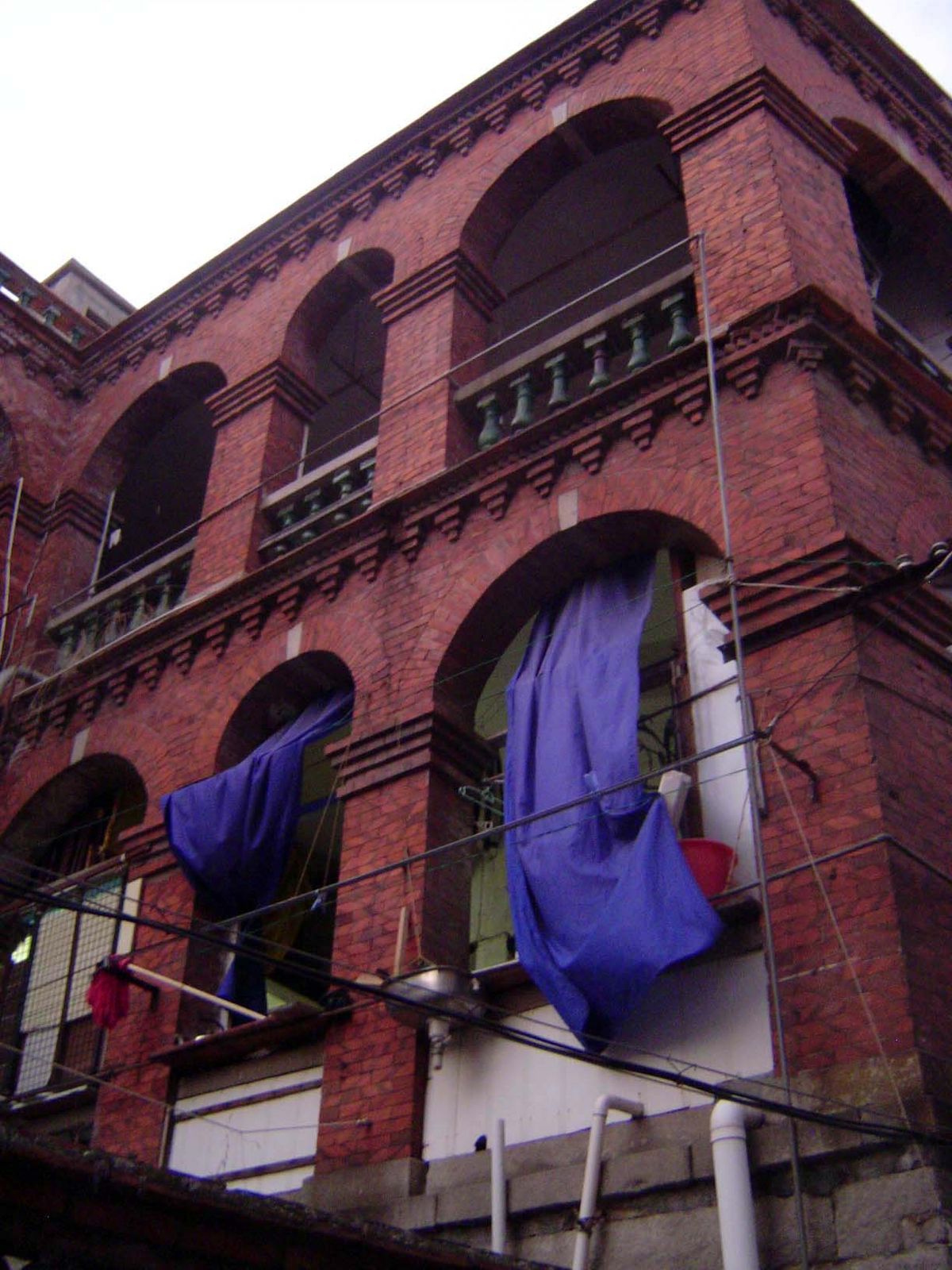 In some cases, villas have been broken up into apartments.