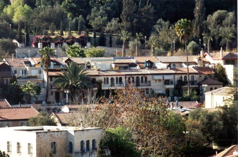 A closeup of Yemin Moshe, which has wonderful views of the Old City—and rents to match.
