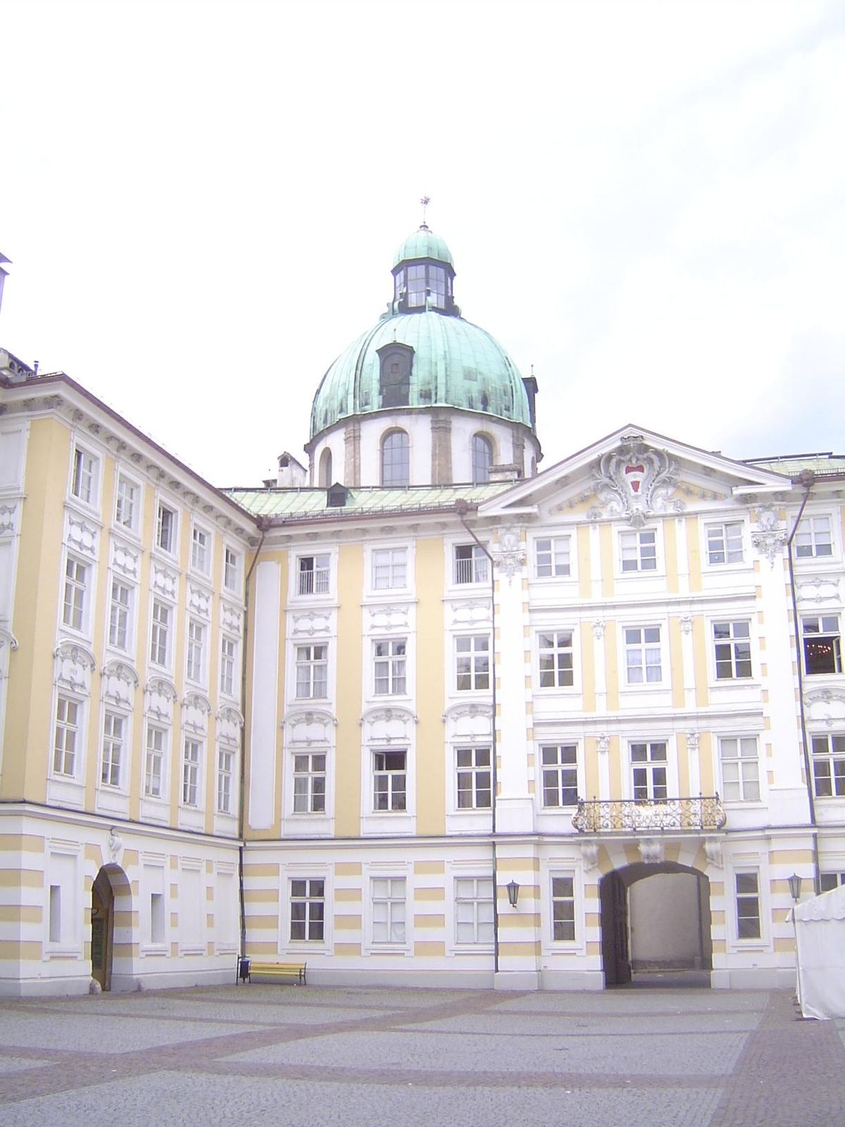 The Hofburg adjoins the cathedral; it's the city's palace and took its present form in 1770, when Maria Theresa was on the throne.