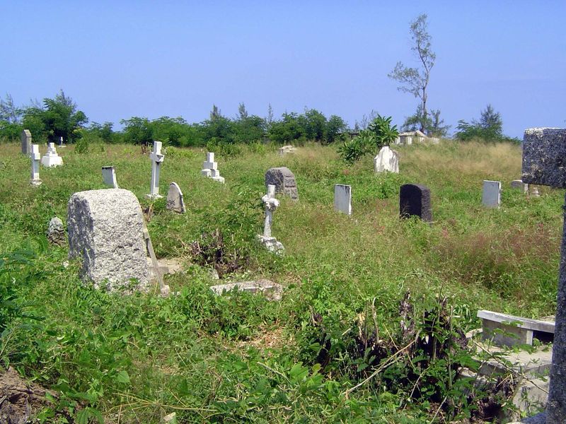 Graves aren't hard to find on the island.