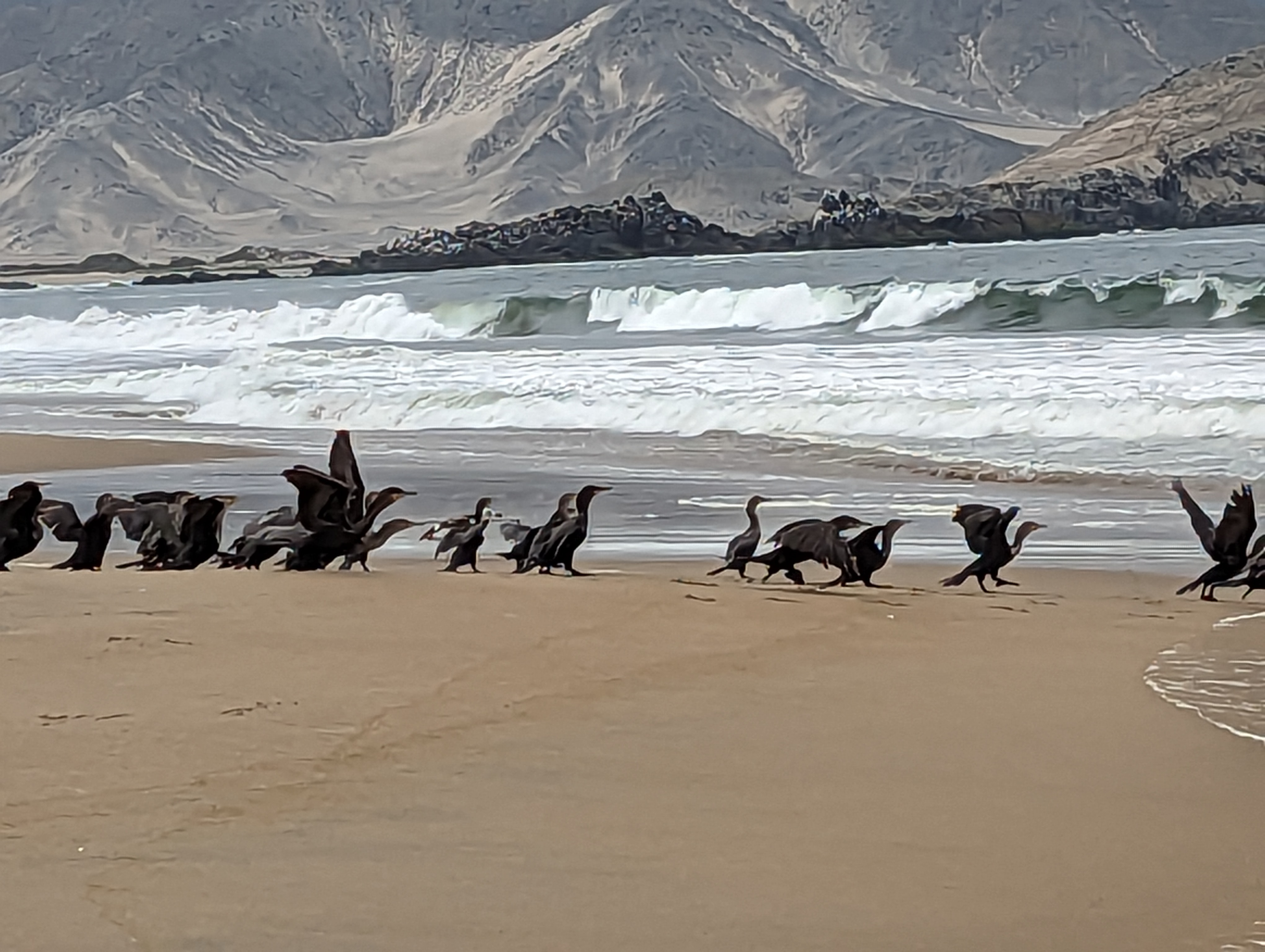 It's the deserted Playa Atahualpa.