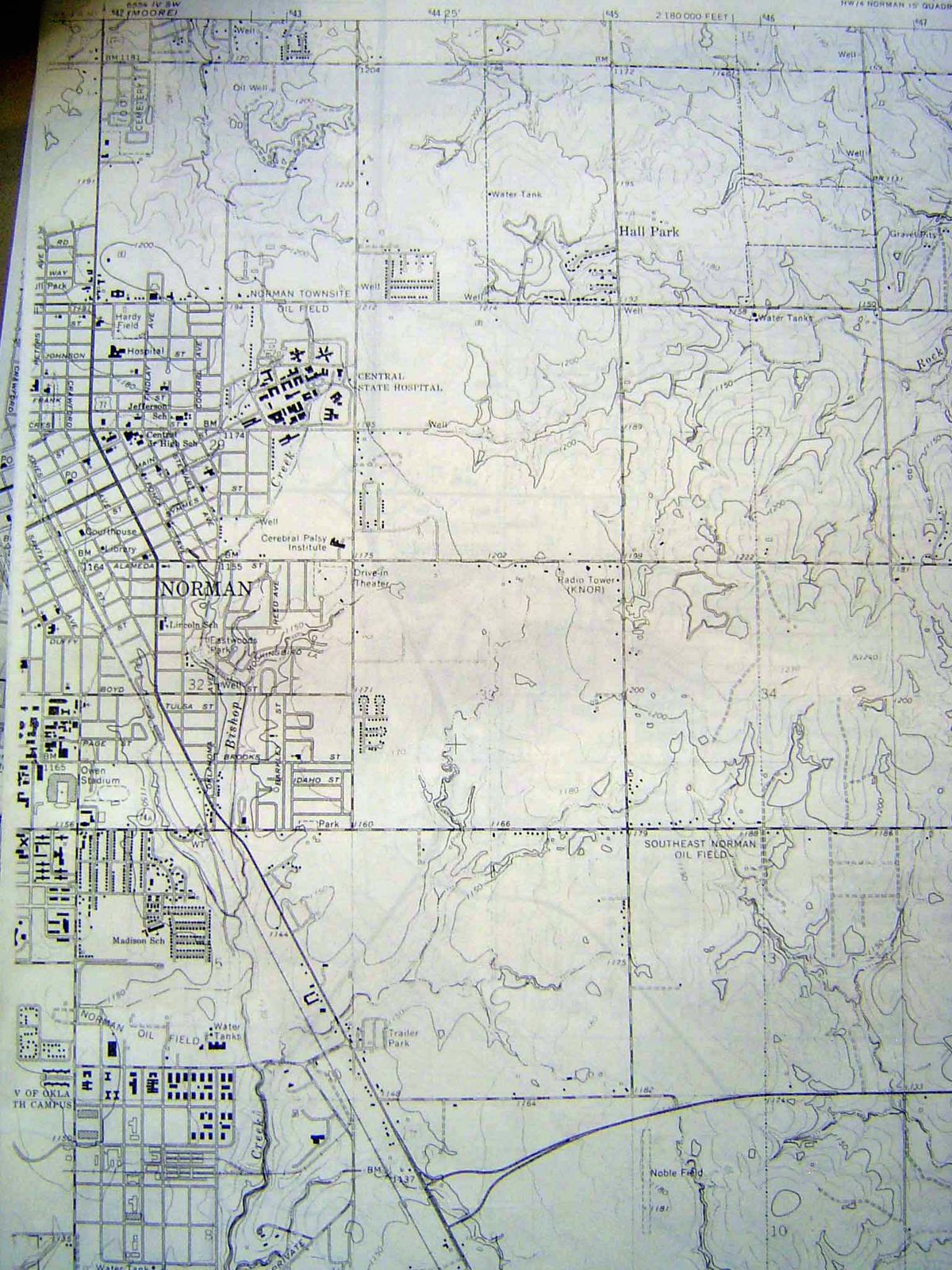 The east side of town is almost entirely rural. U.S. 77, the main north-south road before I-35, in intact but roadside business has been dec