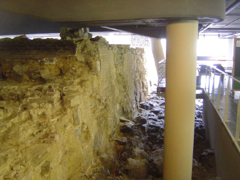 A bit of masonry survives there.