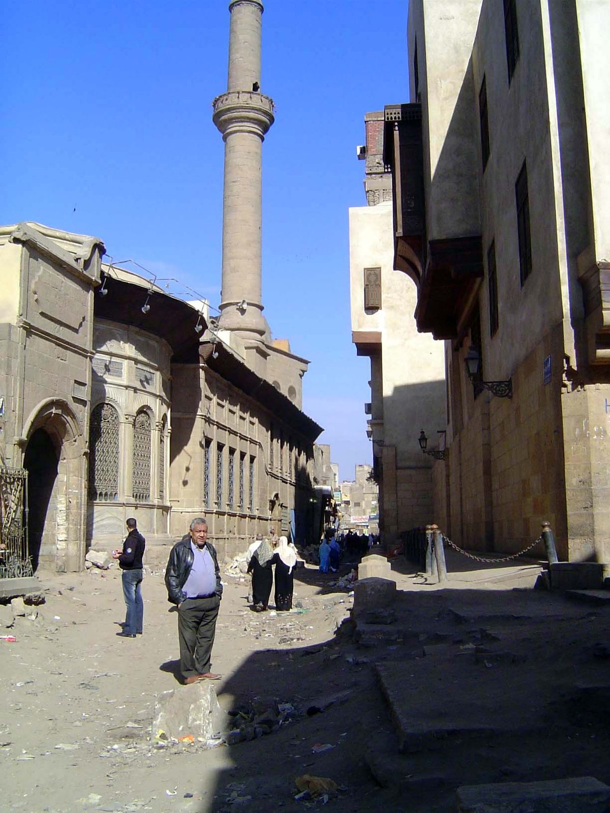 No. 382. We're back on the main street now and looking north to the Sabil water source and Mosque of Sulayman Agha al-Silahdar. It's an Otto