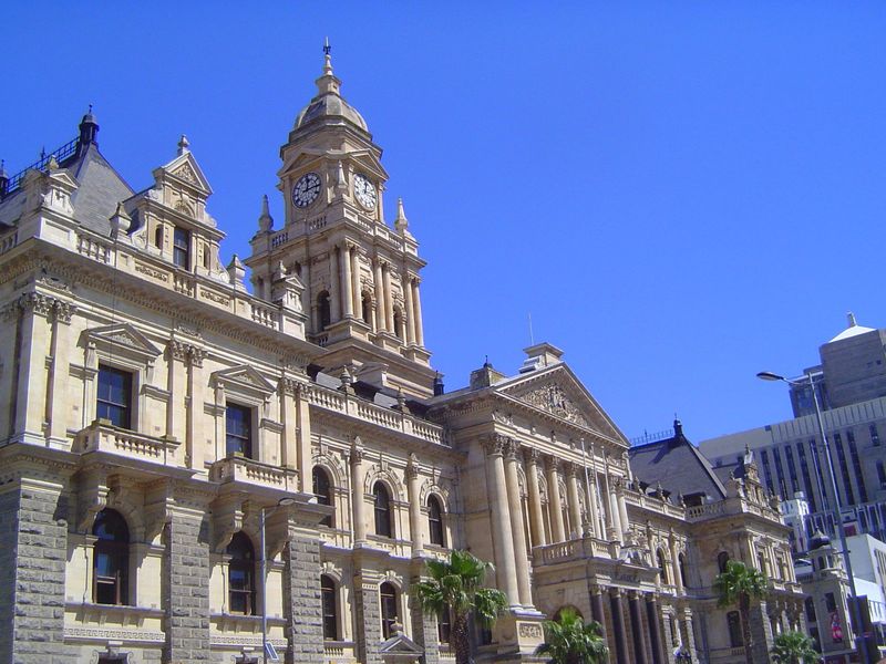 All the stops were pulled for this, the city hall, completed in 1905, some 13 years after an architectural competition won by Harry Reid and